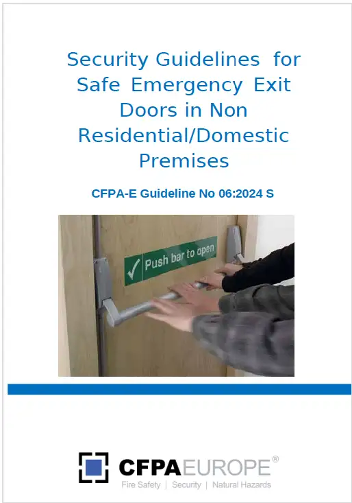 Emergency Exit Doors in Non Residential/Domestic Premises / CFPA 2024 Emergency Exit Doors in Non Residential/Domestic Premises / CFPA 2024